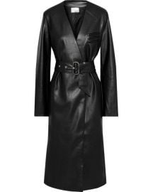 Belted Faux Leather Coat by Each x Other at The Outnet